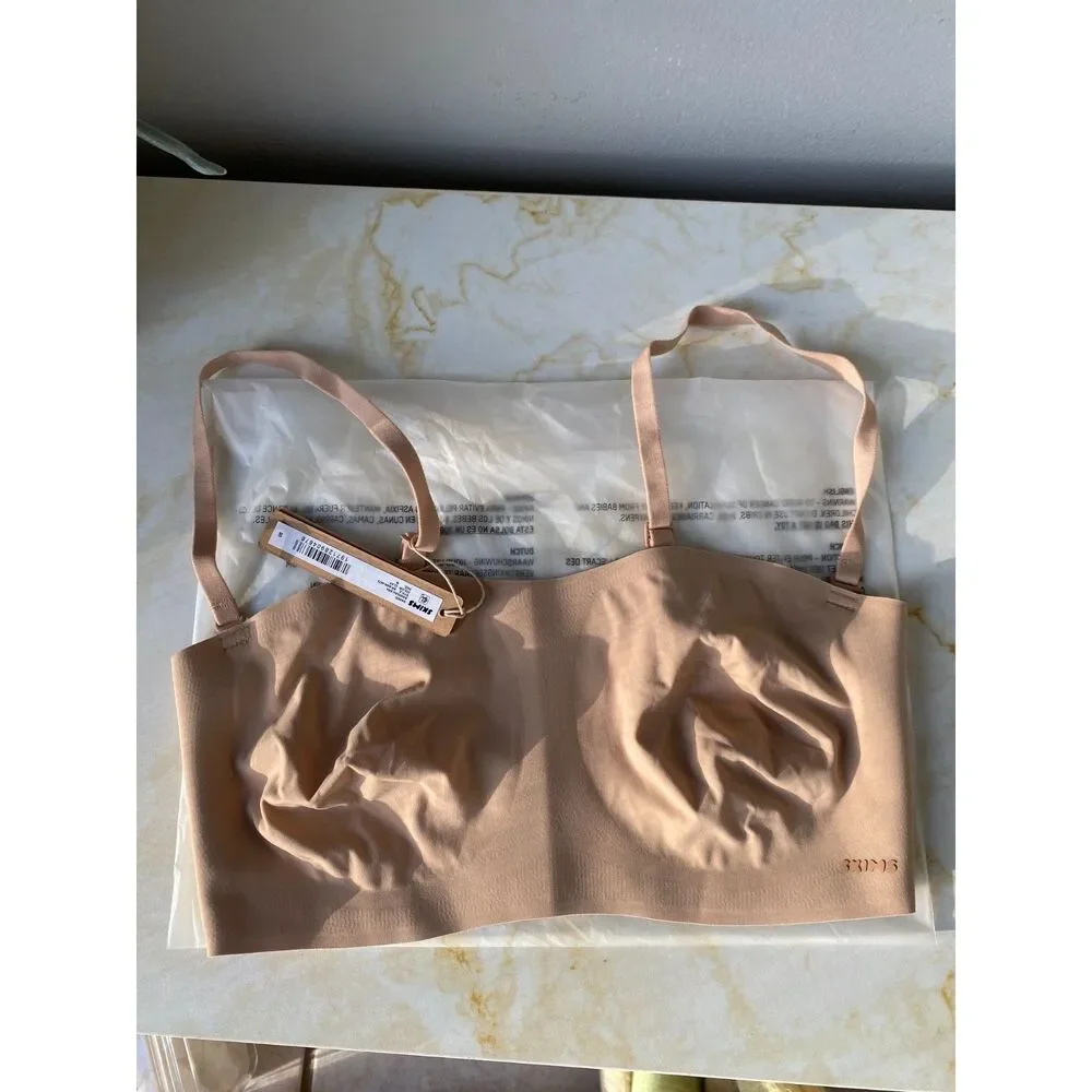 NWT SKIMS Naked Bandeau in Clay - Picture 3 of 8